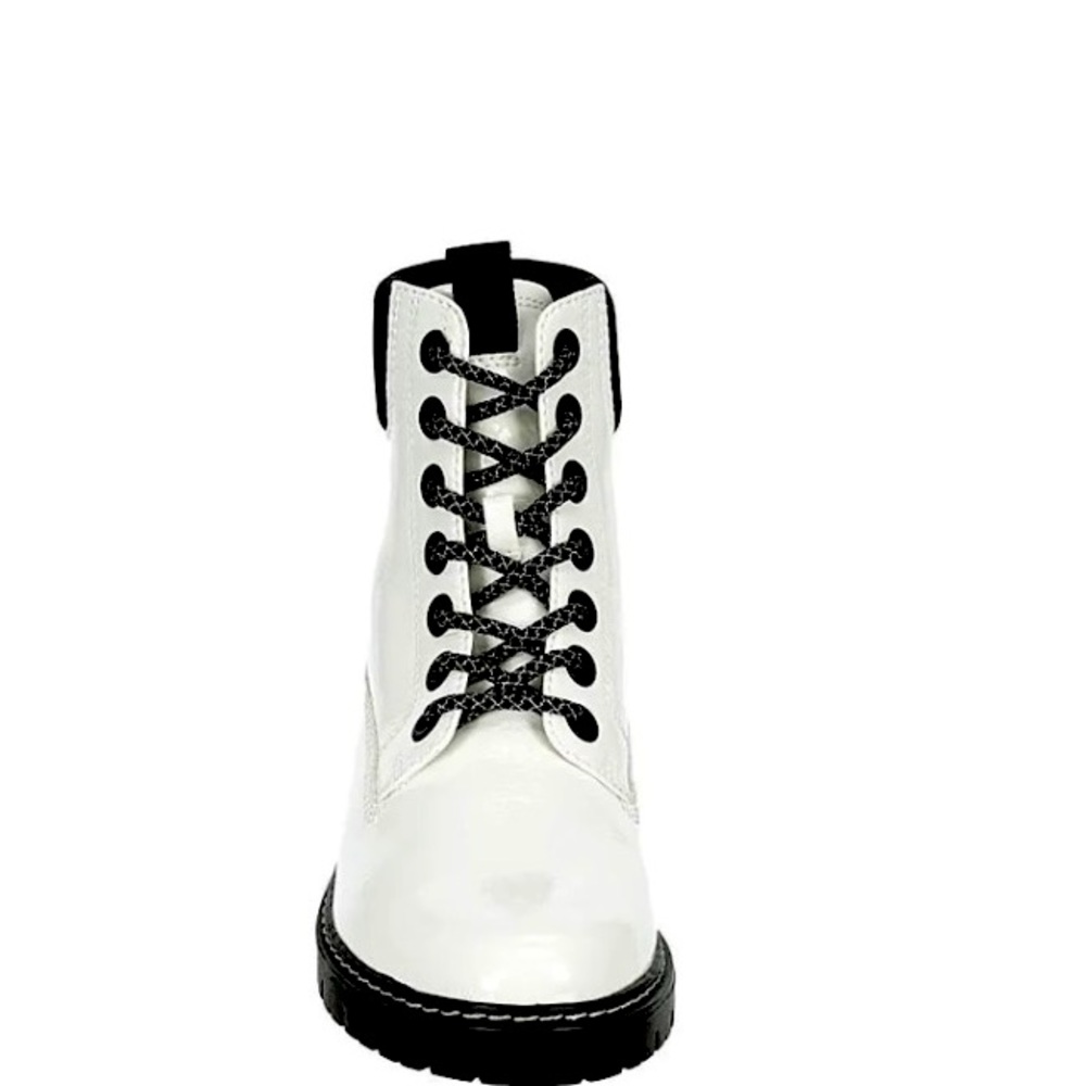 Brand New White/Black combat or hiking boot